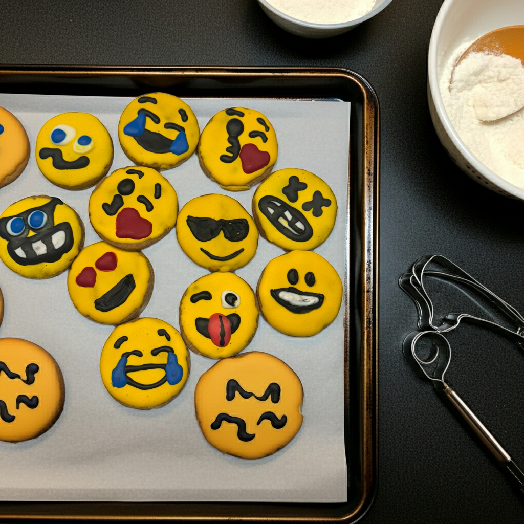 Peanut Butter Treats for Dogs - Emoji Peanut Butter Organic Dog Cookies