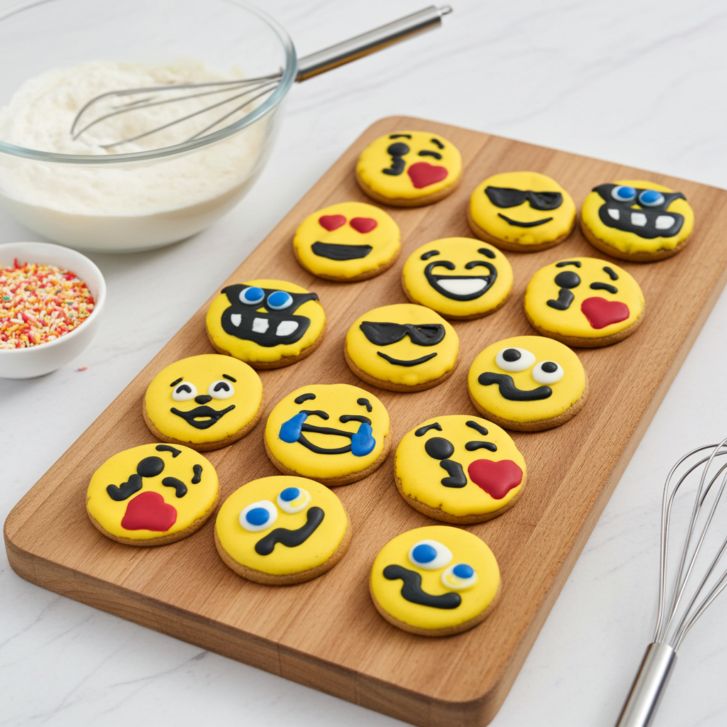Peanut Butter Treats for Dogs - Emoji Peanut Butter Organic Dog Cookies