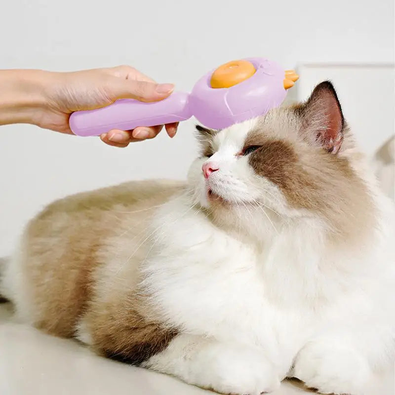 Self-Cleaning Dog & Cat Brush | Easy Hair Removal Tool for Pets