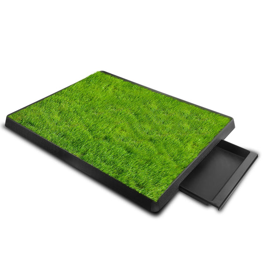 Artificial Grass Dog Potty with Tray | 3-Layer Grass Dog Potty Training Pad