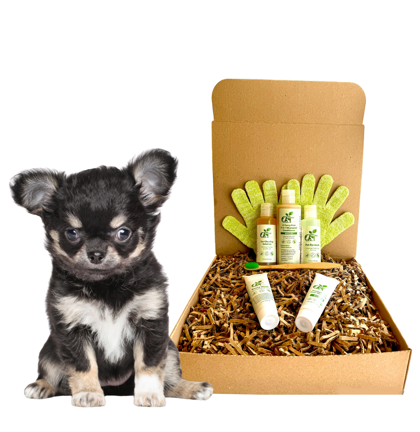 Dogs Sensitive Grooming Kit | 5-Piece Natural Set