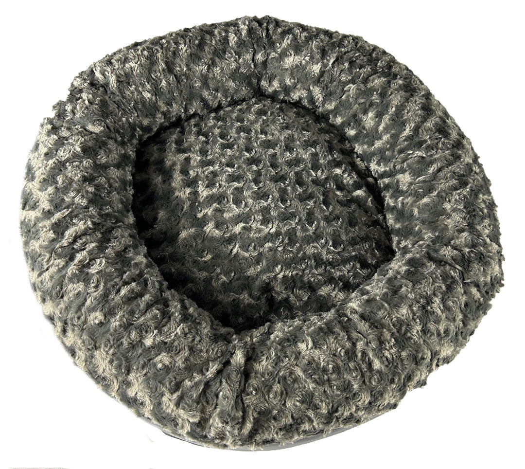 Indestructible Round Dog Bed with Bolster: Stop the Digging