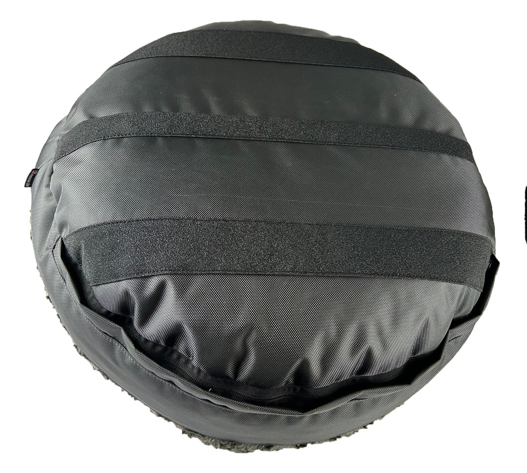 Indestructible Round Dog Bed with Bolster: Stop the Digging