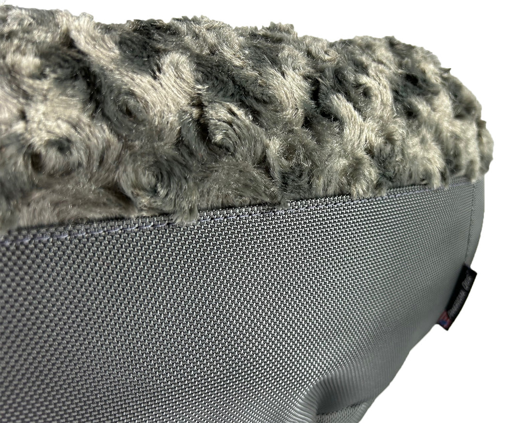 Indestructible Round Dog Bed with Bolster: Stop the Digging