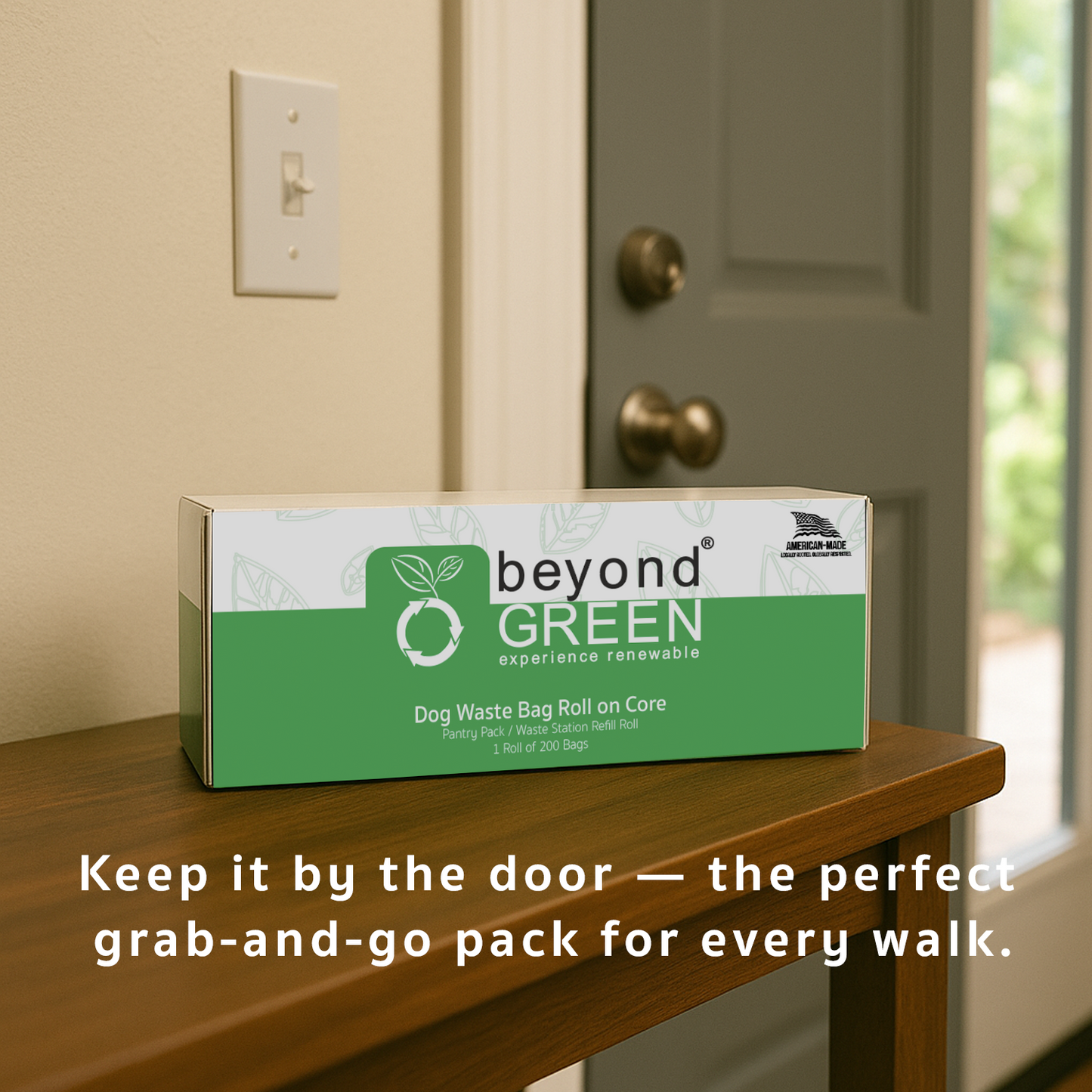 beyondGREEN Dog Poop Bags | 200 Count Unscented Bulk Roll