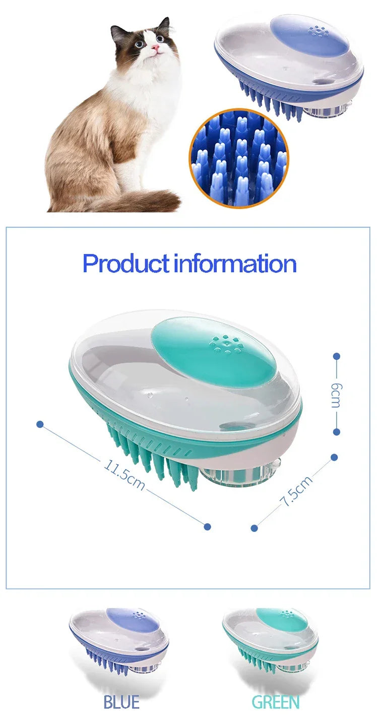 Dog Bath Brush | 2-in-1 Pet Shampoo Brush with Dispenser