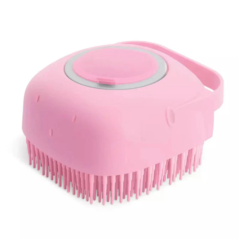 Dog Bath Brush | 2-in-1 Pet Shampoo Brush with Dispenser