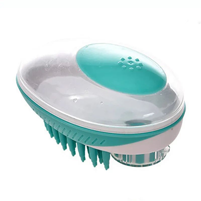 Dog Bath Brush | 2-in-1 Pet Shampoo Brush with Dispenser