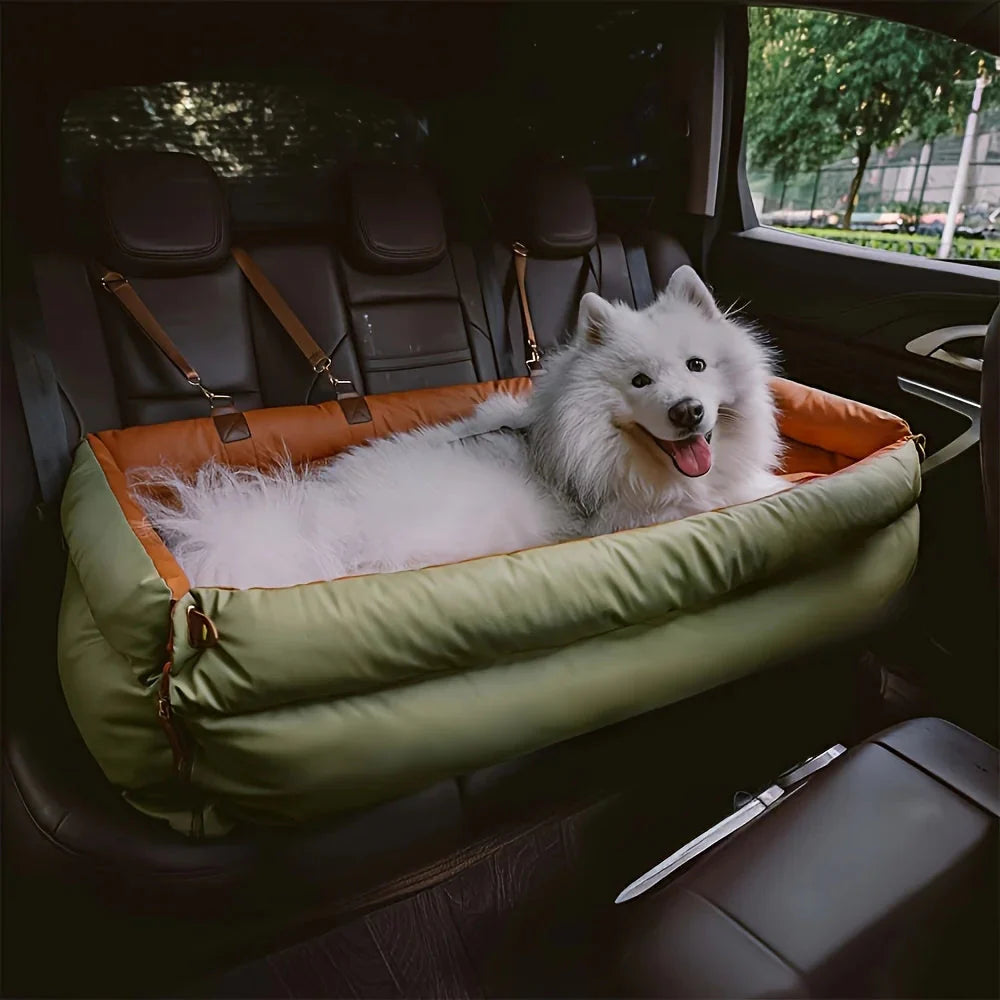 Double Dog Car Seat Bed for Two Small Pets