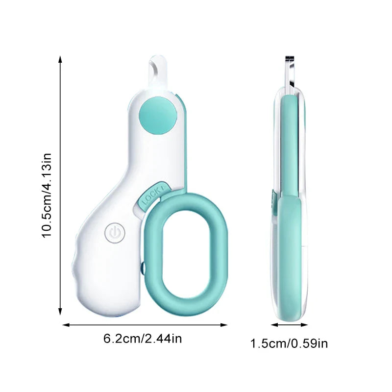 LED Pet Nail Clipper | Cat & Small Dog Grooming Scissors