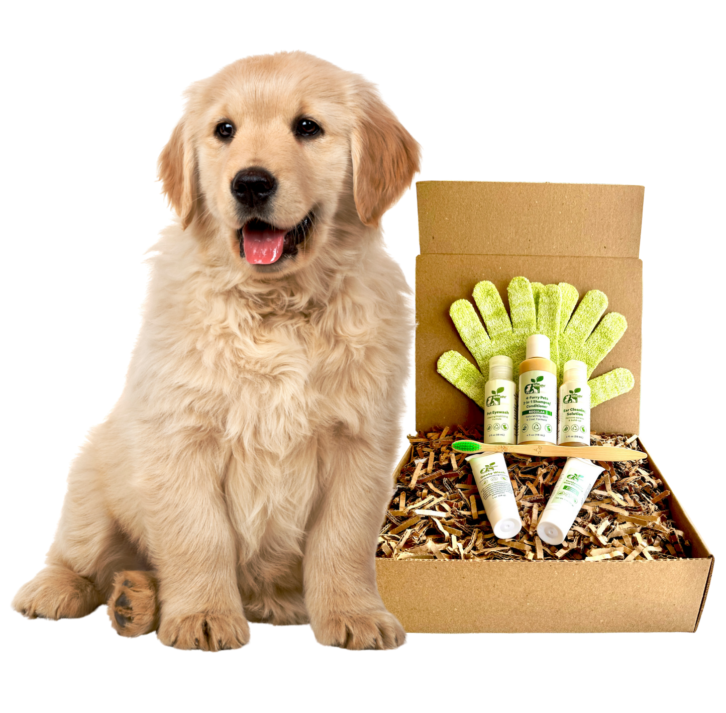 Restorative Dog Grooming Kit | Organic Sensitive Skin Care Set for Pets