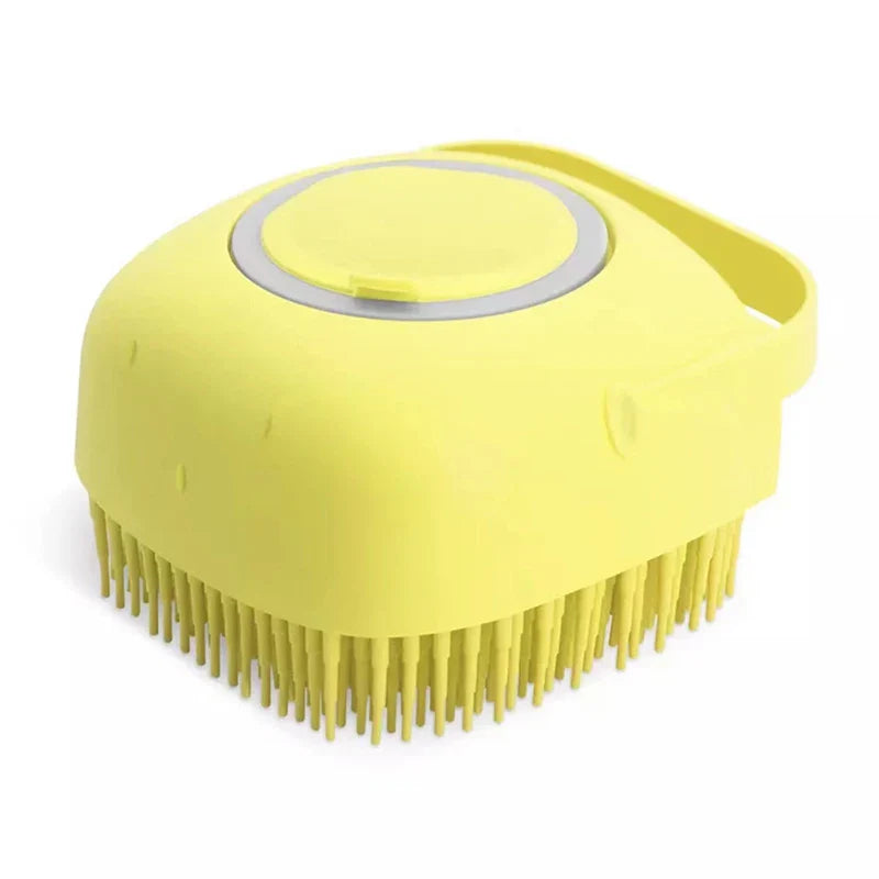 Dog Bath Brush | 2-in-1 Pet Shampoo Brush with Dispenser