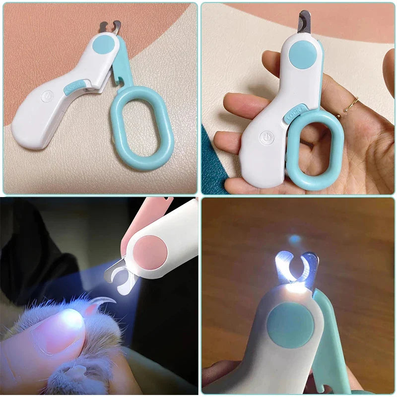 LED Pet Nail Clipper | Cat & Small Dog Grooming Scissors