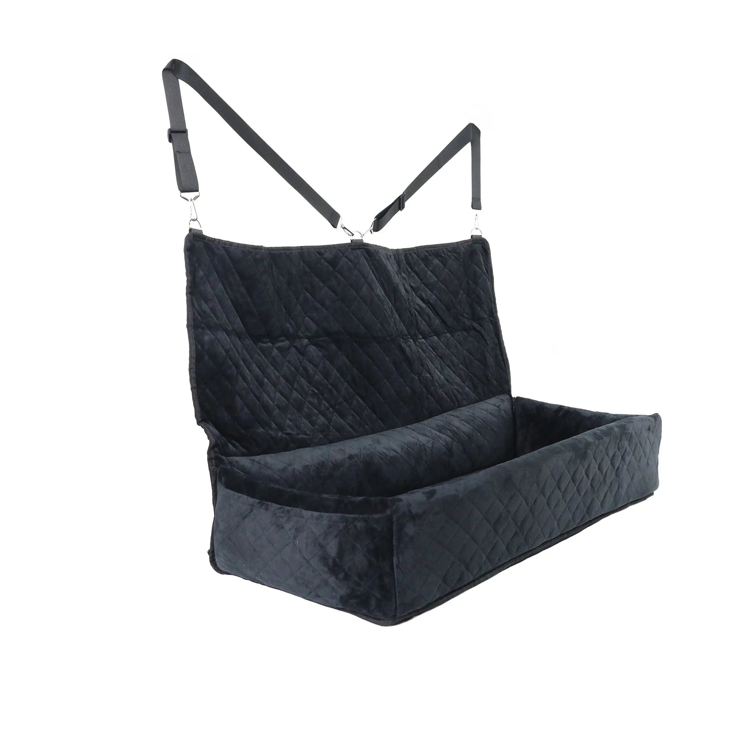 Huntley Pet Dog Car Seat for Large Dogs up to 100 lbs | XL Back Seat Booster & Bed