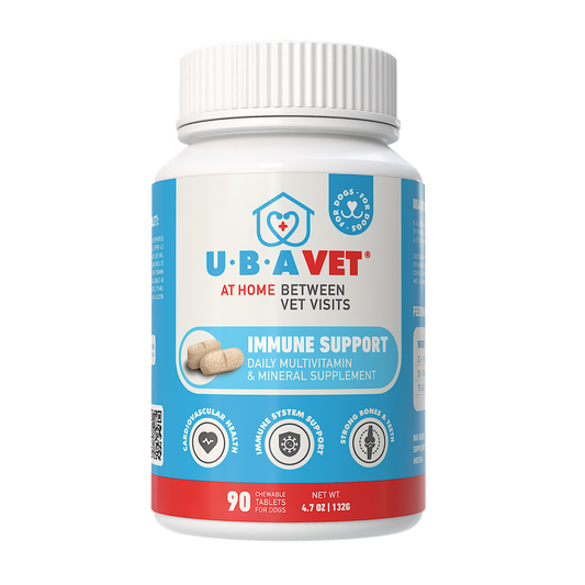 UBAVET Daily Dog Multivitamin: Immune Support & Omega Fatty Acids for Skin and Coat