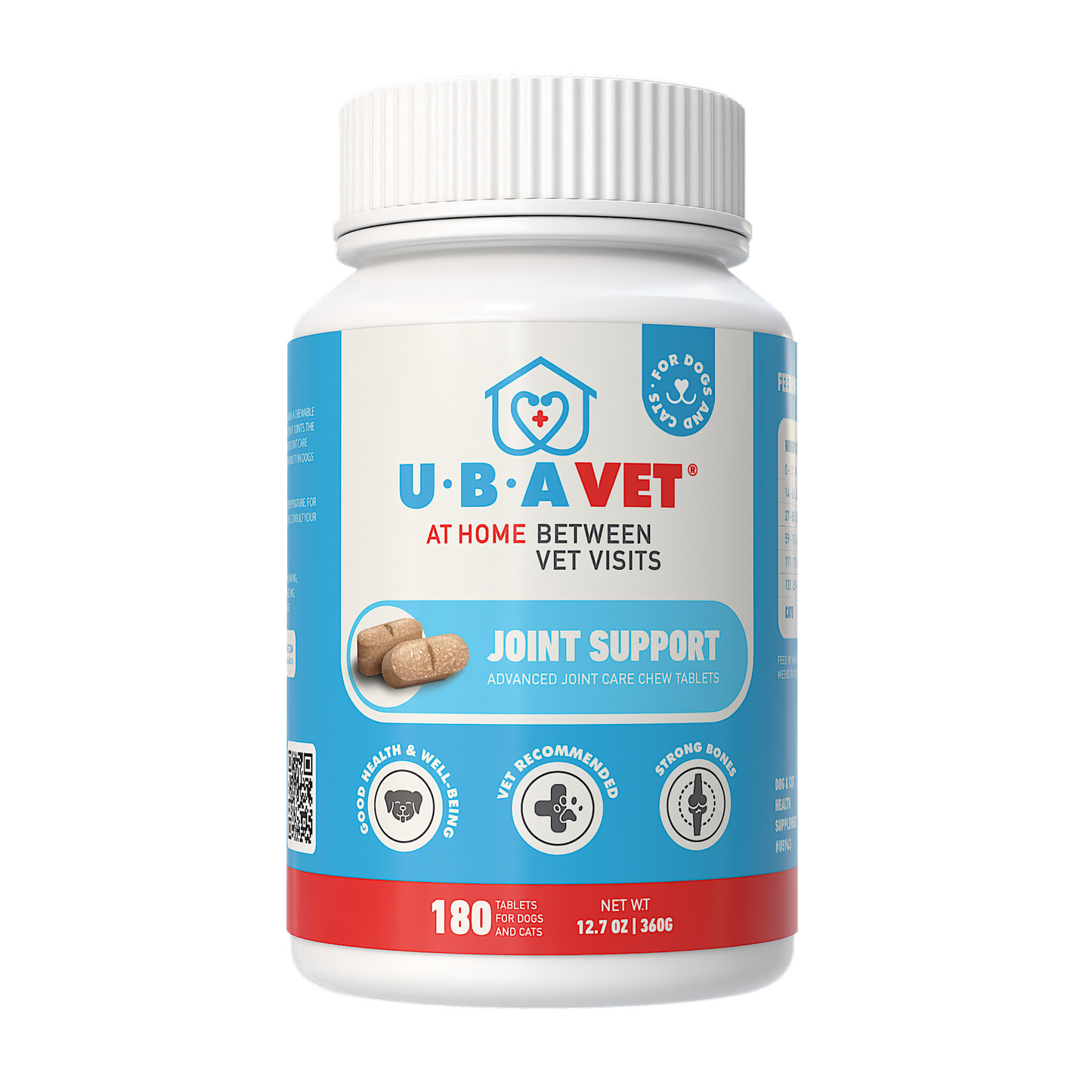 Keep Them Moving: Dogs and Cats Joint Support Advanced Joint Care Tablets with Glucosamine