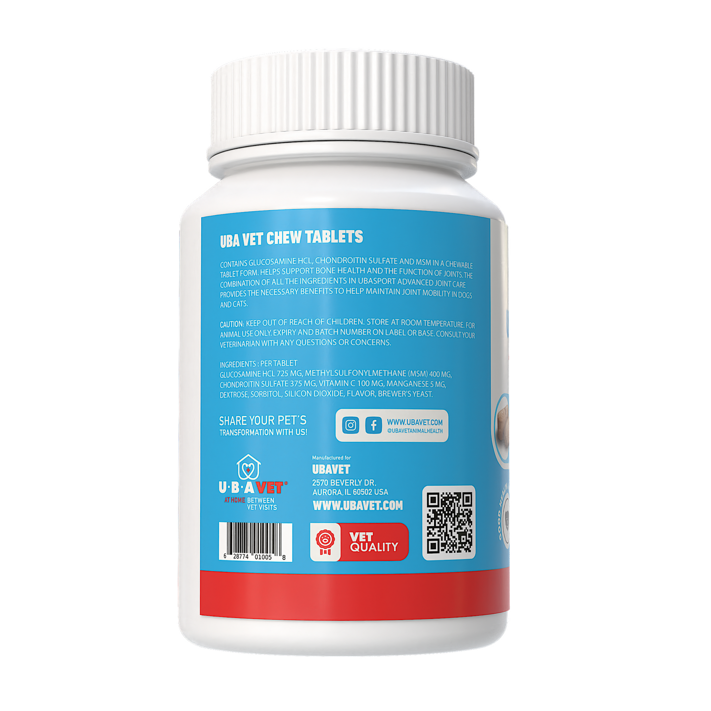 Keep Them Moving: Dogs and Cats Joint Support Advanced Joint Care Tablets with Glucosamine