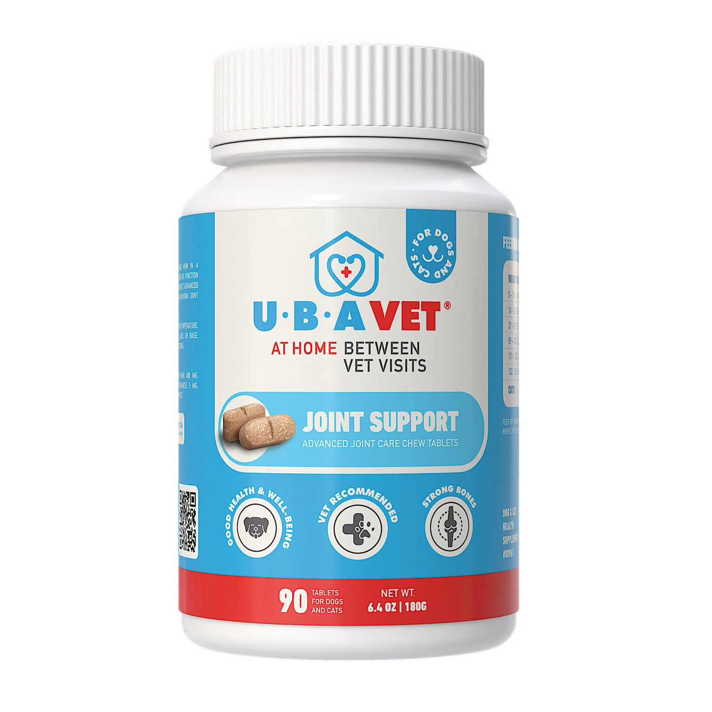 Keep Them Moving: Dogs and Cats Joint Support Advanced Joint Care Tablets with Glucosamine