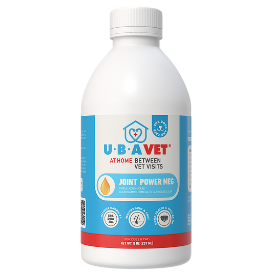 No More Pills: UBAVET Joint Power MEG Maximum Liquid Joint Support for Dogs & Cats