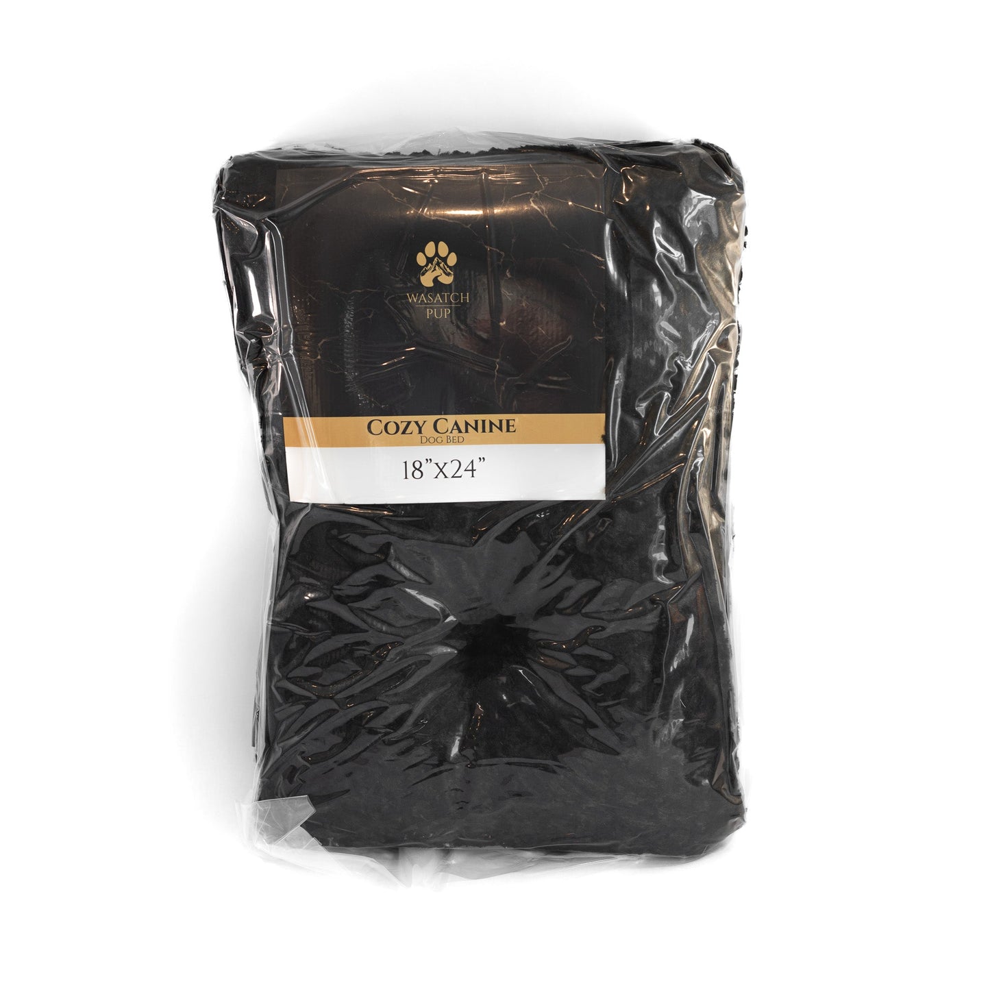 Black Orthopedic Dog Bed | Plush Washable Crate Pet Mat