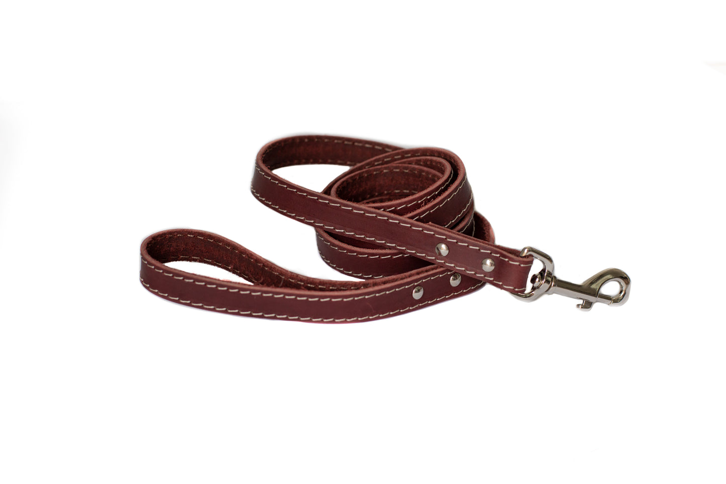 Brown Leather Dog Leash - Pro Line Hunting Chocolate Leather Dog Leash