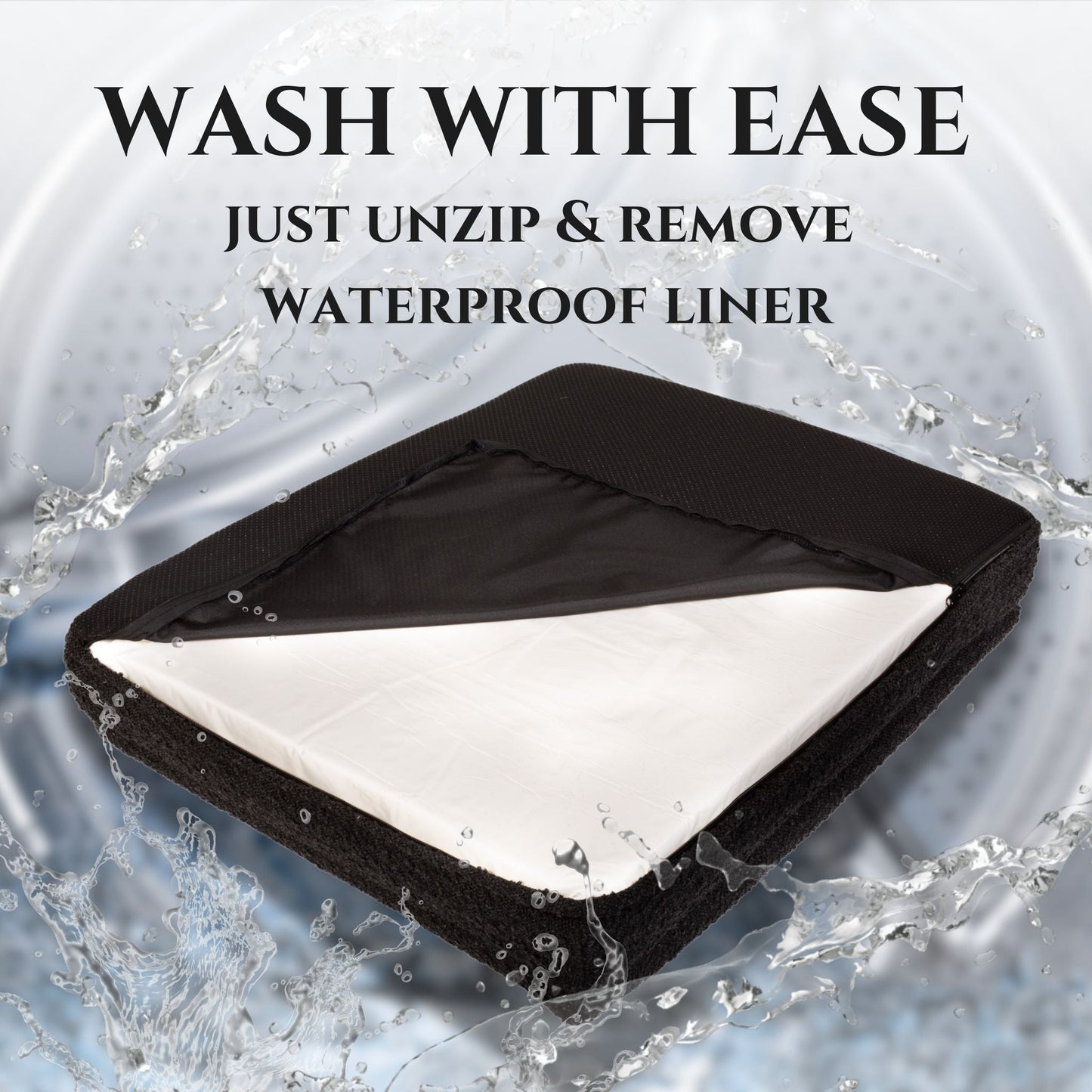 Luxury Orthopedic Dog Bed With Waterproof Liner