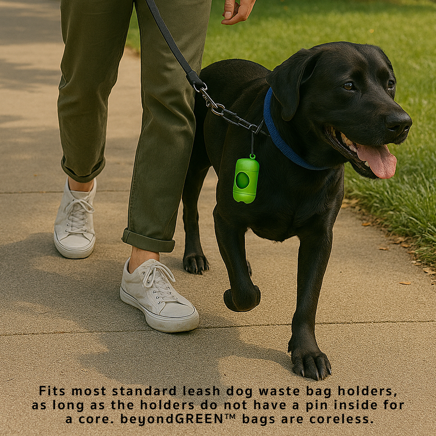 beyondGREEN Dog Waste Bags Made in USA | Leak-Resistant Refill Rolls