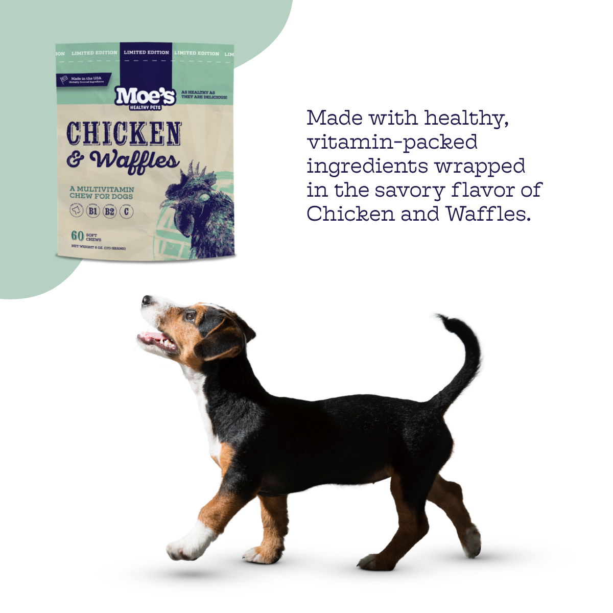Chicken and Waffles Dog Chews – Soft Training Treats