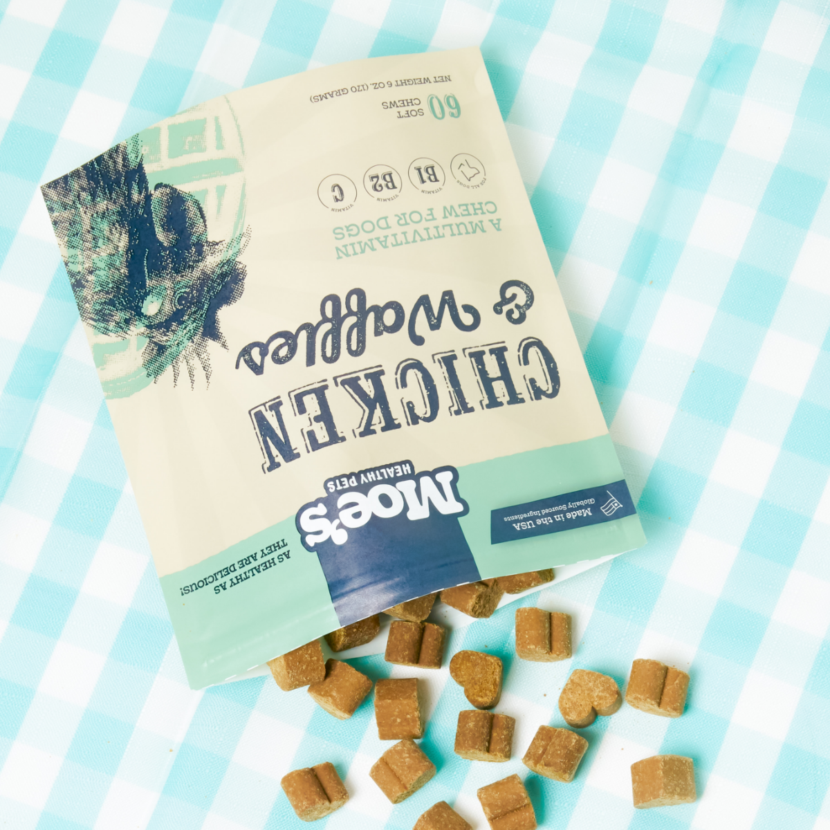 Chicken and Waffles Dog Chews – Soft Training Treats