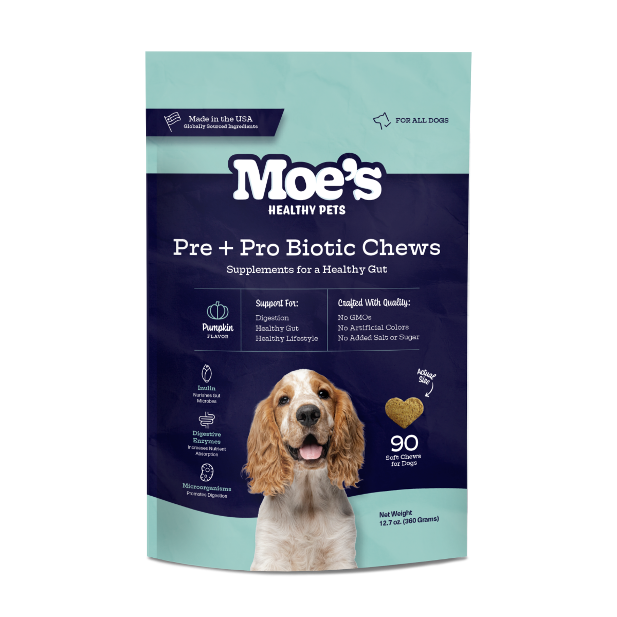 Pre + Pro Biotic Dog Chews – Digestive Health Support