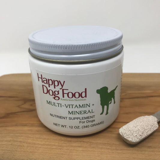 Nutrient Supplement for Dogs 12oz | Daily Multi-Vitamin and Mineral Powder for Raw Diets