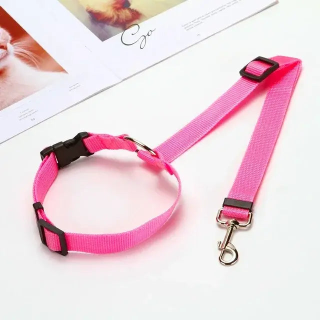 Pet Car Seat Belt and Harness Set for Dogs and Cats