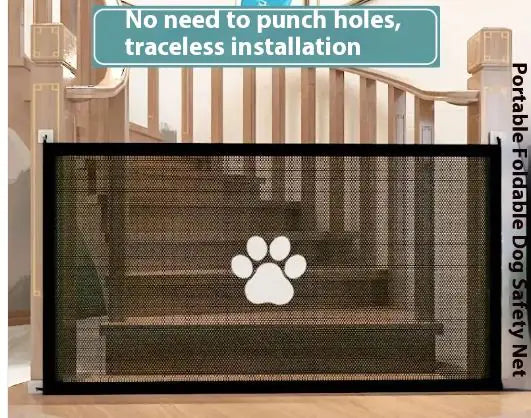 Safety Pet Gate for Dogs & Cats | Portable Indoor Plastic Barrier