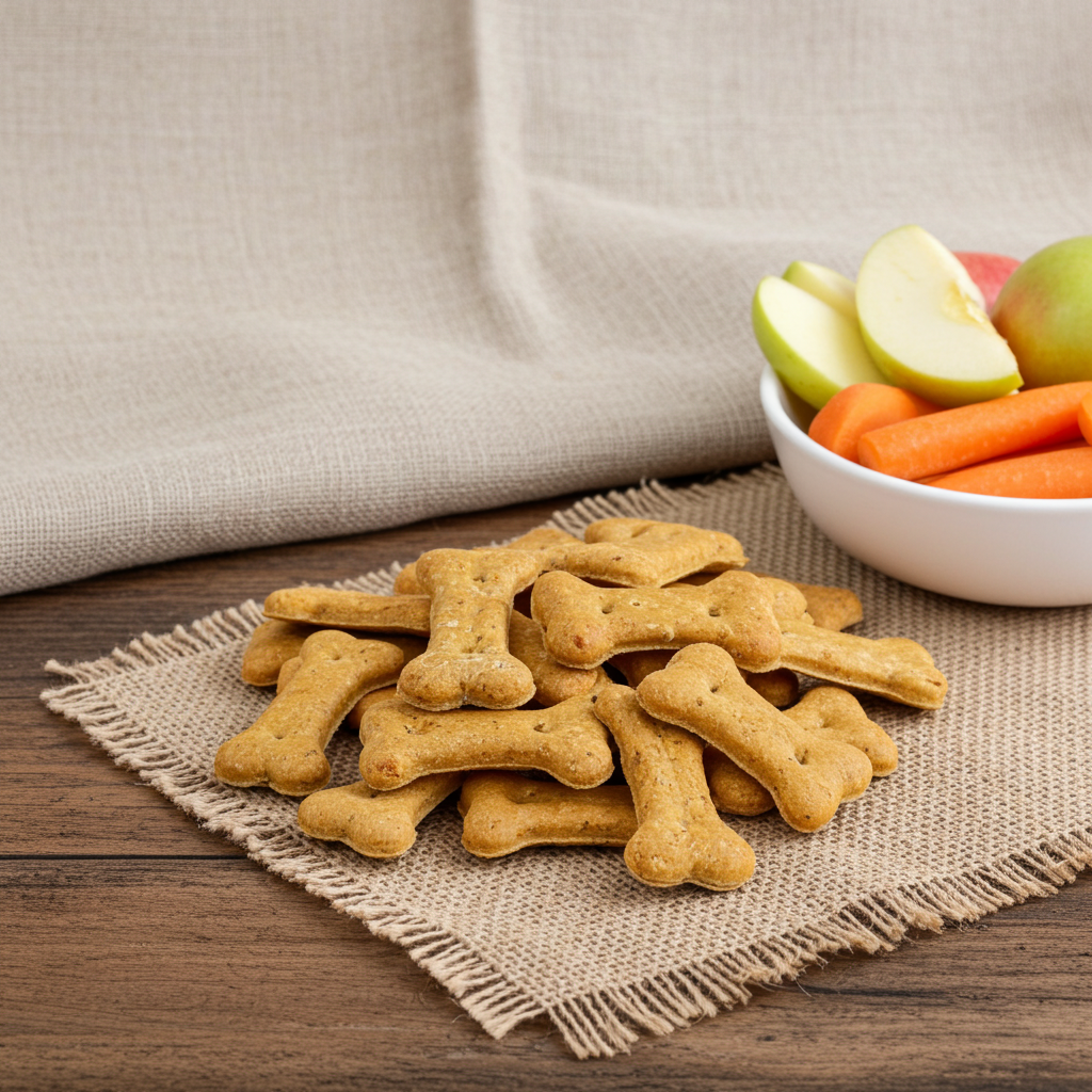 Fresh-Baked Dog Treats with Apples & Carrots
