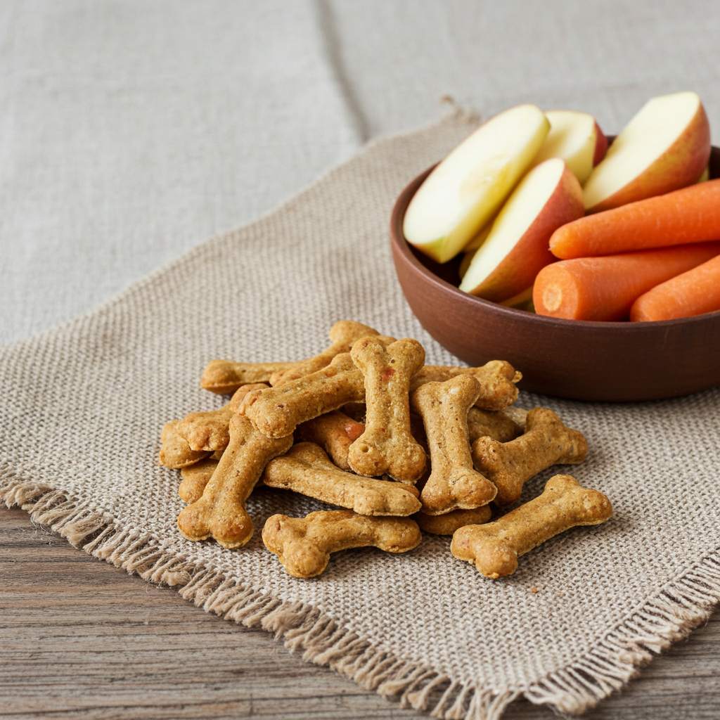 Fresh-Baked Dog Treats with Apples & Carrots