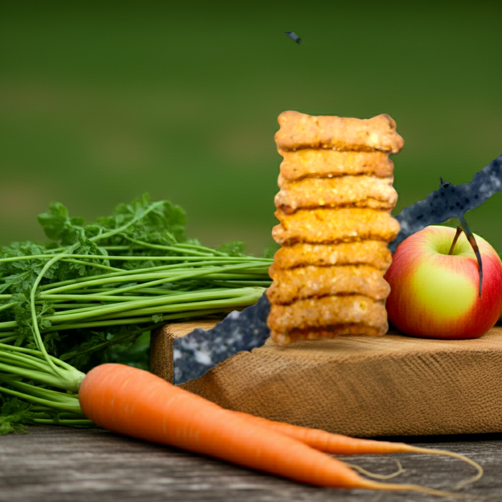 Fresh-Baked Dog Treats with Apples & Carrots