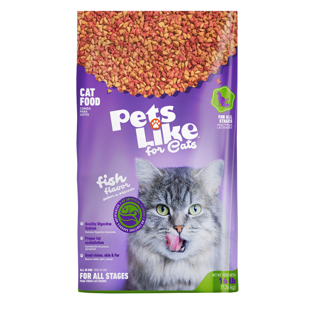 Pets Like Balanced Dry Cat Food – 16 lb Value Bag for Healthy Skin & Coat