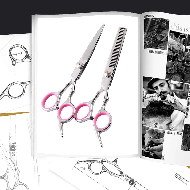 Dog & Cat Grooming Scissors Set | 7-Piece Pet Grooming Kit