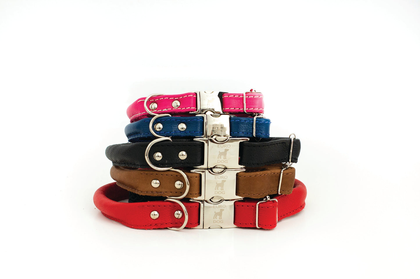 Black Leather Quick-Release Dog Collar | Premium Leather