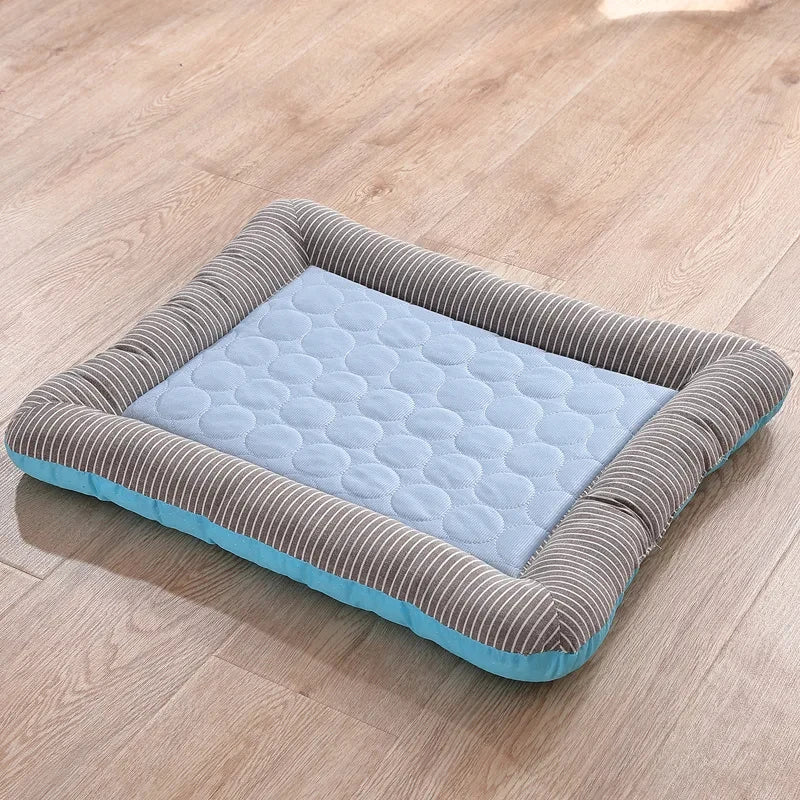 Ice Silk Pet Cooling Mat | Portable Cooling Pad for Dogs & Cats with Non-Slip Bottom | Machine Washable