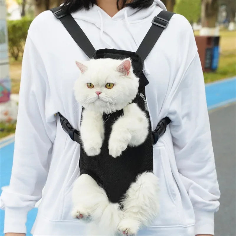 Adjustable Pet Backpack Carrier for Cats | Carry Cat in Backpack