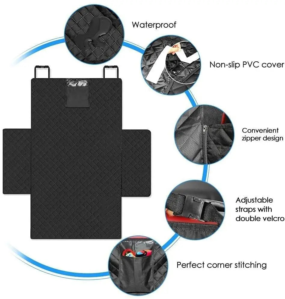 Waterproof Dog Car Seat Cover for SUV and Trucks | Heavy Duty Back Seat Protector