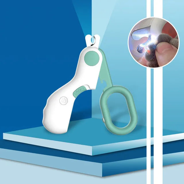 LED Pet Nail Clipper | Cat & Small Dog Grooming Scissors