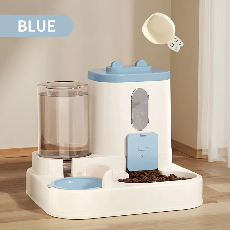 Automatic Pet Food And Water Dispenser | 2-In-1 Gravity Set