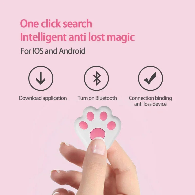 Bluetooth 5.0 Pet GPS Tracker Anti-Lost Device for Dogs and Cats