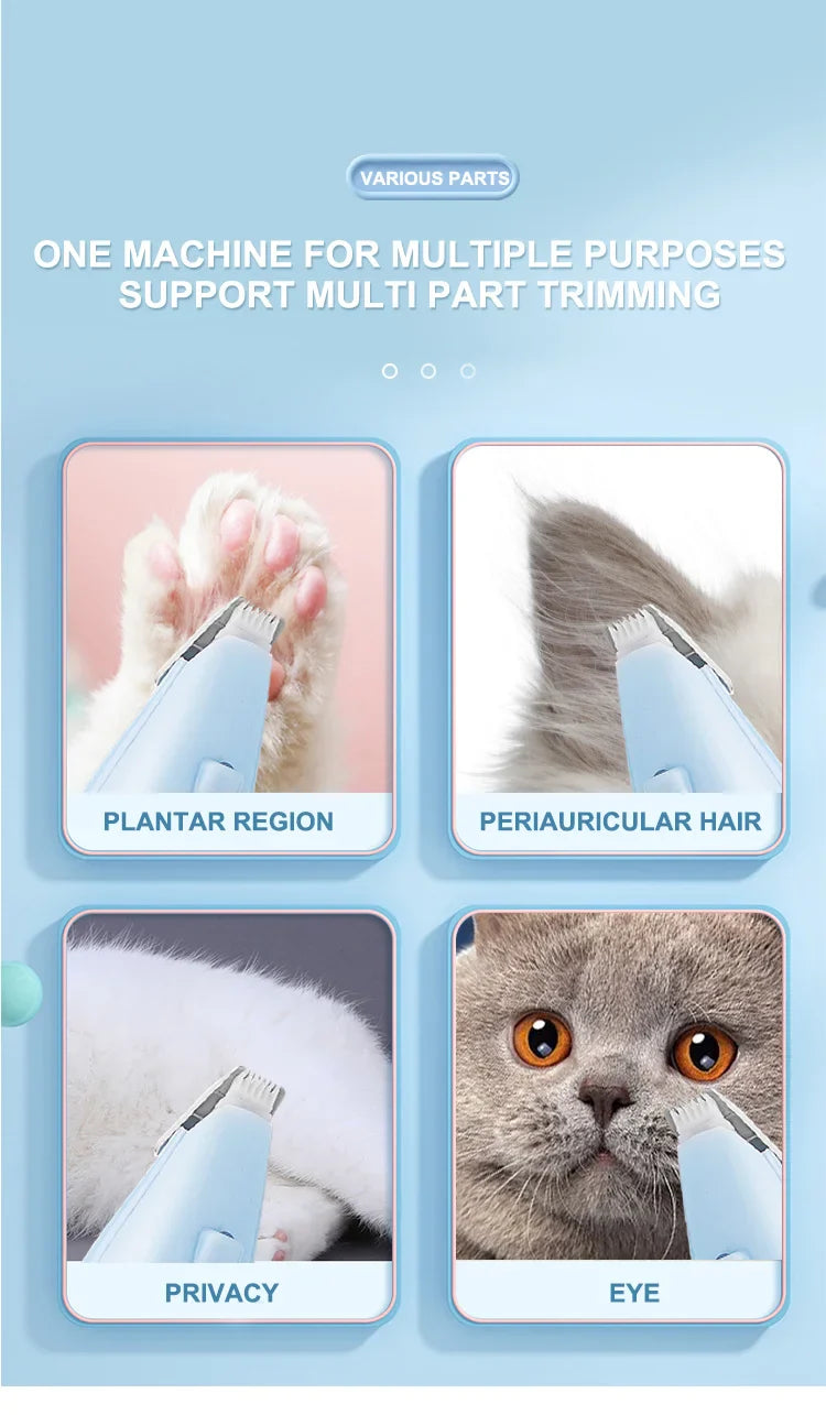 Electric Pet Paw Shaver | Nail Trimmer for Cats & Dogs