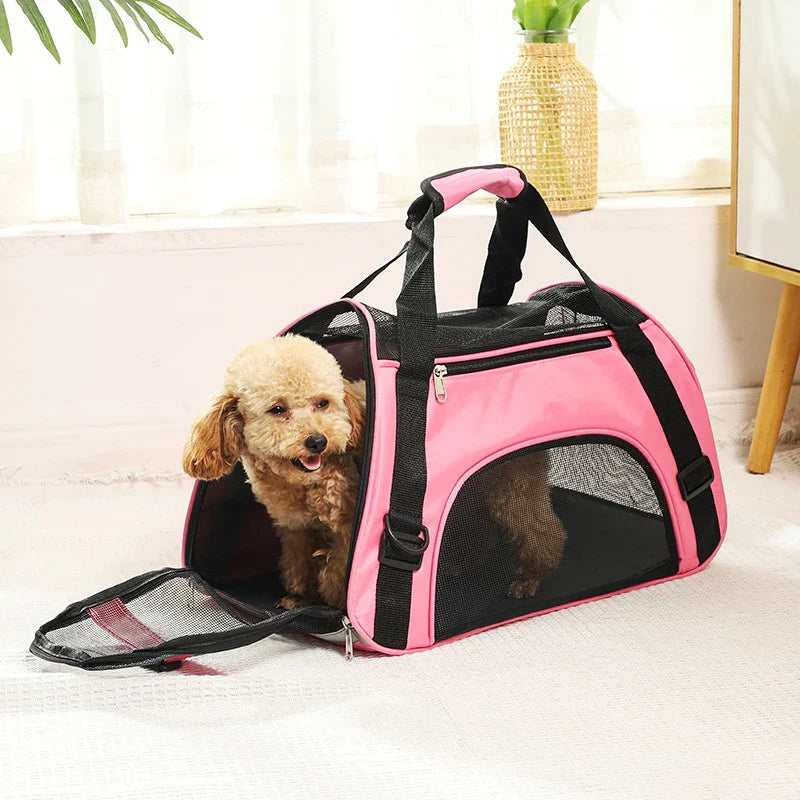 Foldable Pet Carrier Bag, Soft-Sided Travel Tote | Airline Approved S/M/L