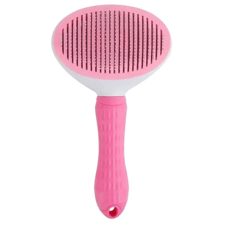 Self-Cleaning Pet Brush | Dog & Cat Hair Shedding Comb