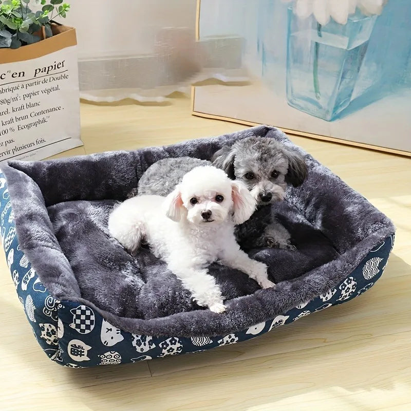 Large Dog Sofa Bed | Orthopedic Pet Couch with Non-Slip Bottom & Removable Washable Cover | Sizes S-XXL