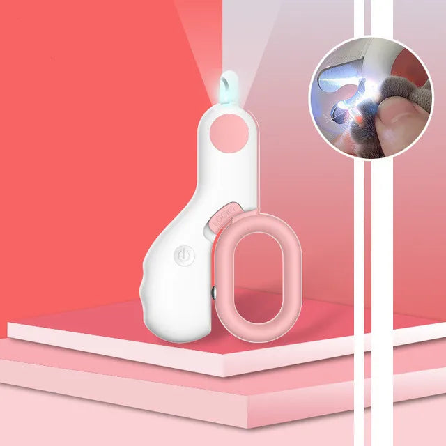 LED Pet Nail Clipper | Cat & Small Dog Grooming Scissors